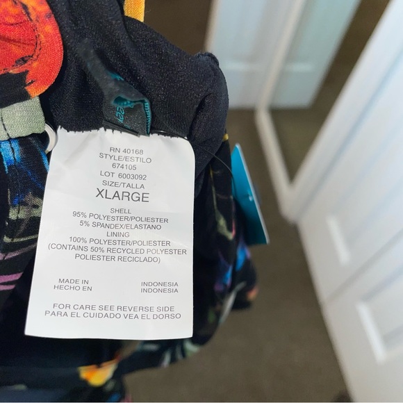 Agua green swimwear tank top size XL - Picture 6 of 6